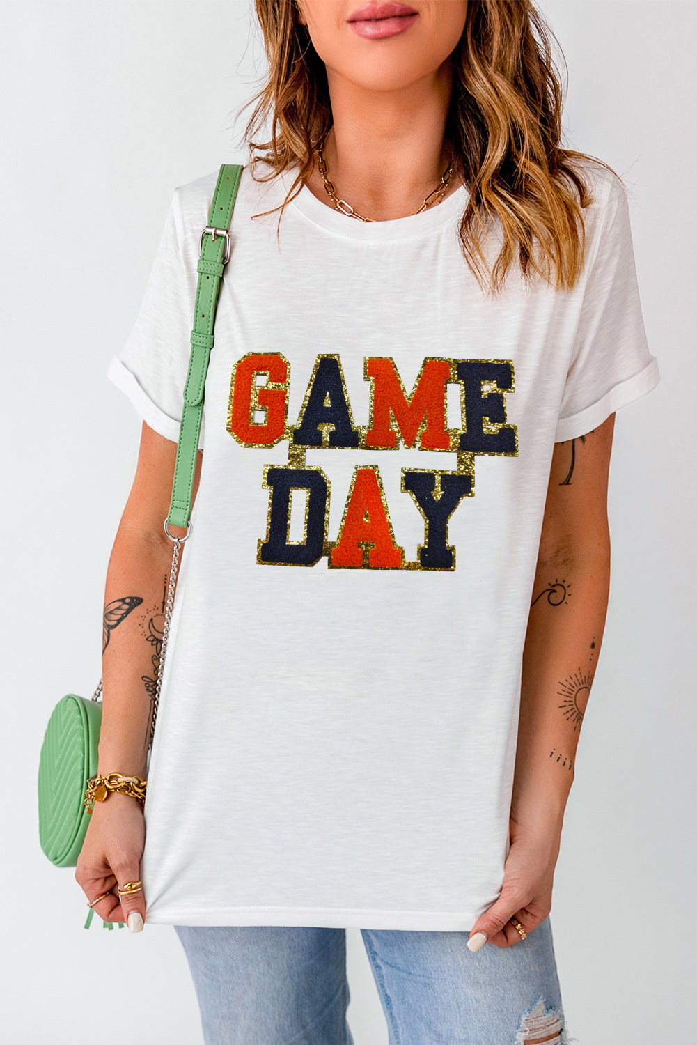 Gameday Glitter T Shirt