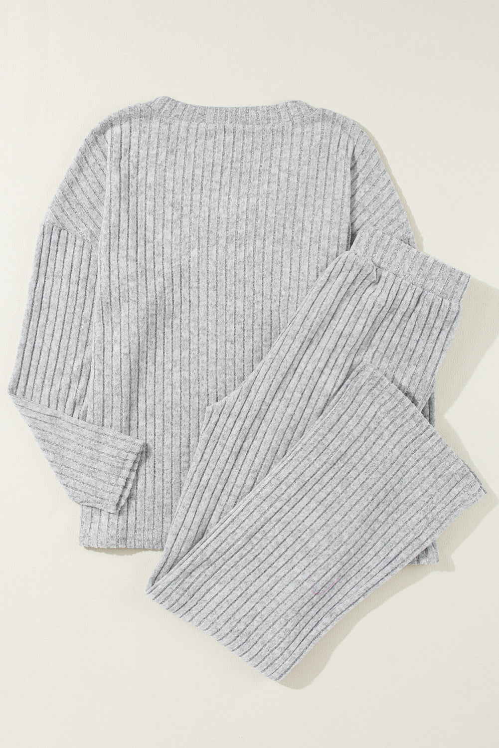 Slouchy Ribbed Knit Loungewear Set