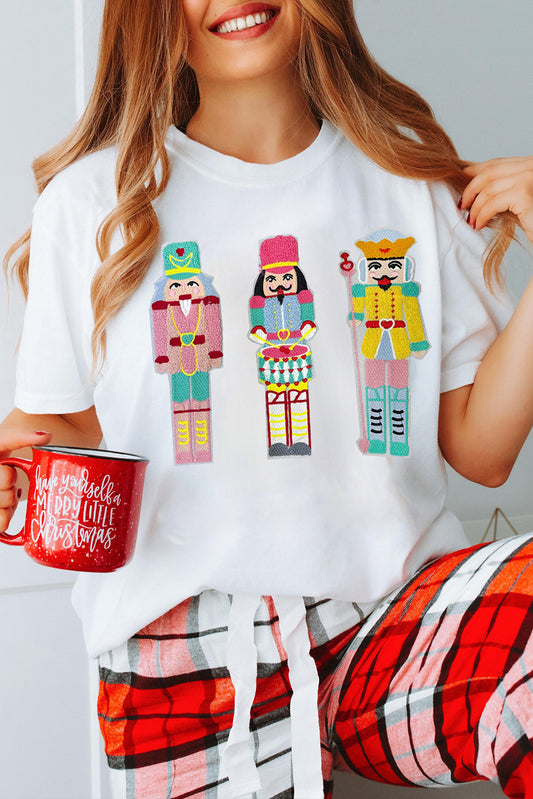 Chenille Nutcracker Christmas Tee