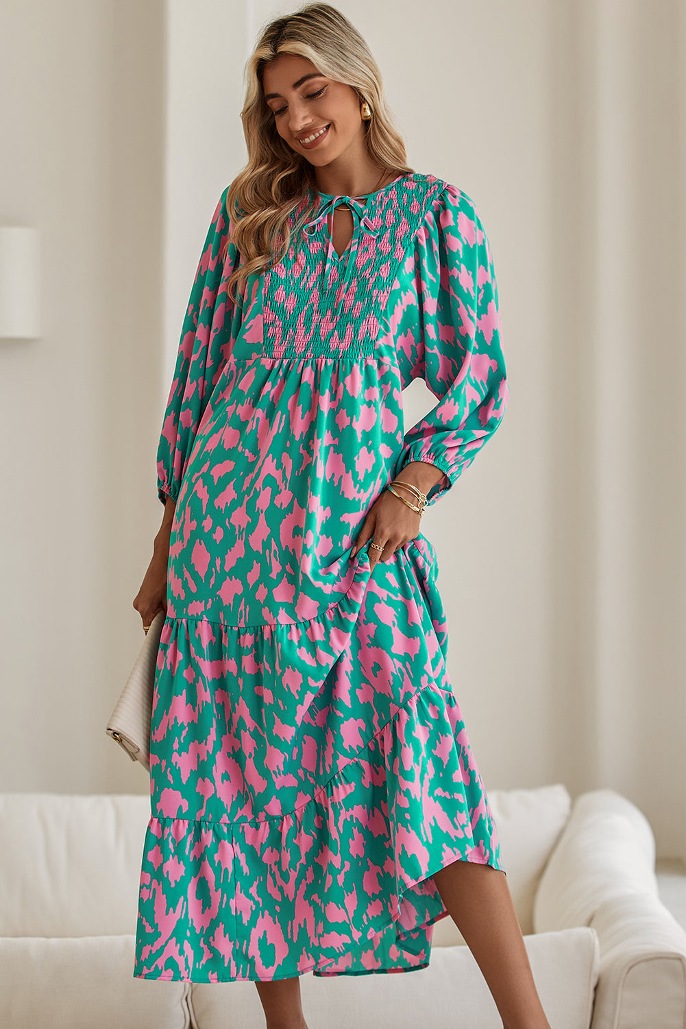 Abstract Maxi Dress