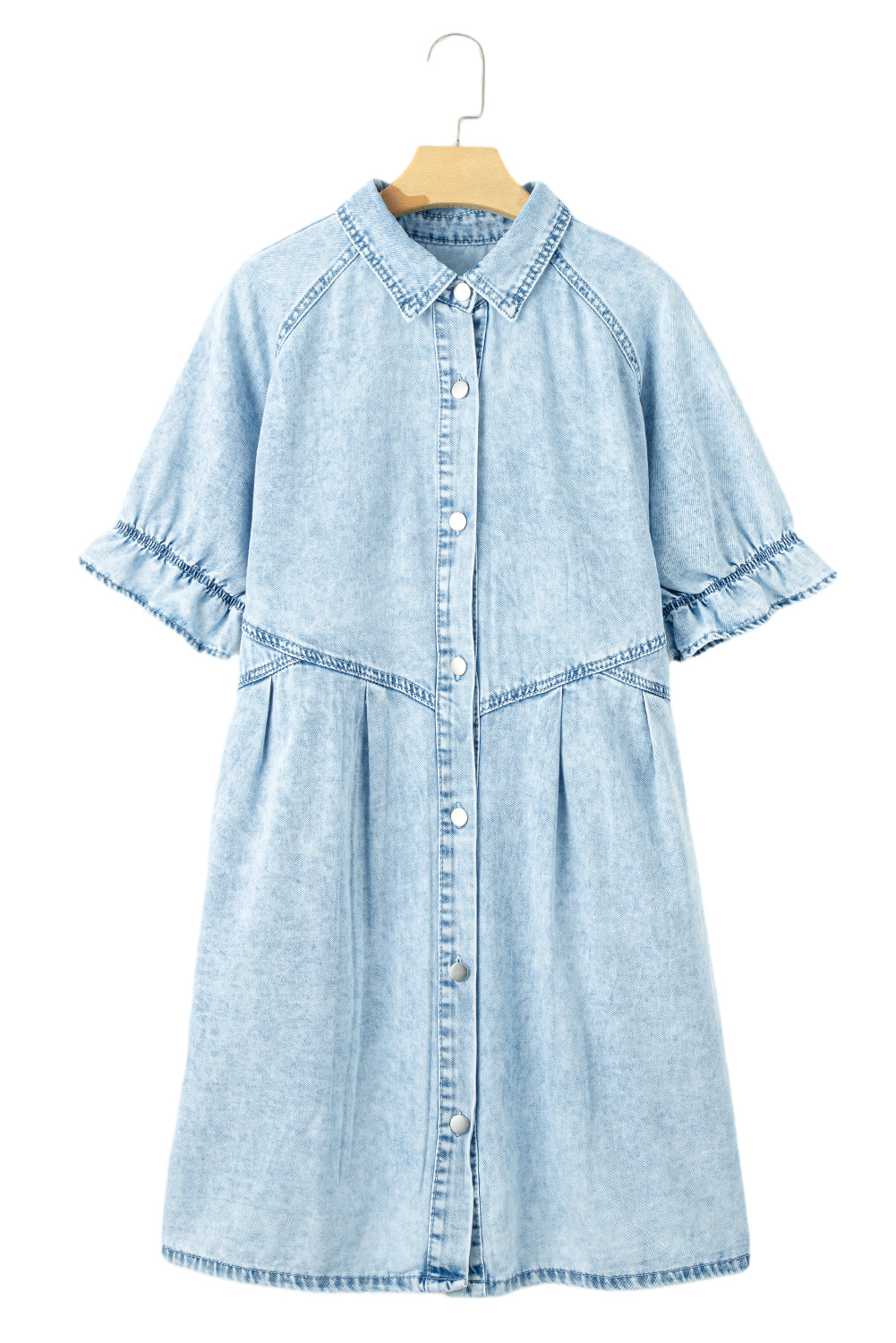 Mineral Washed Denim Dress