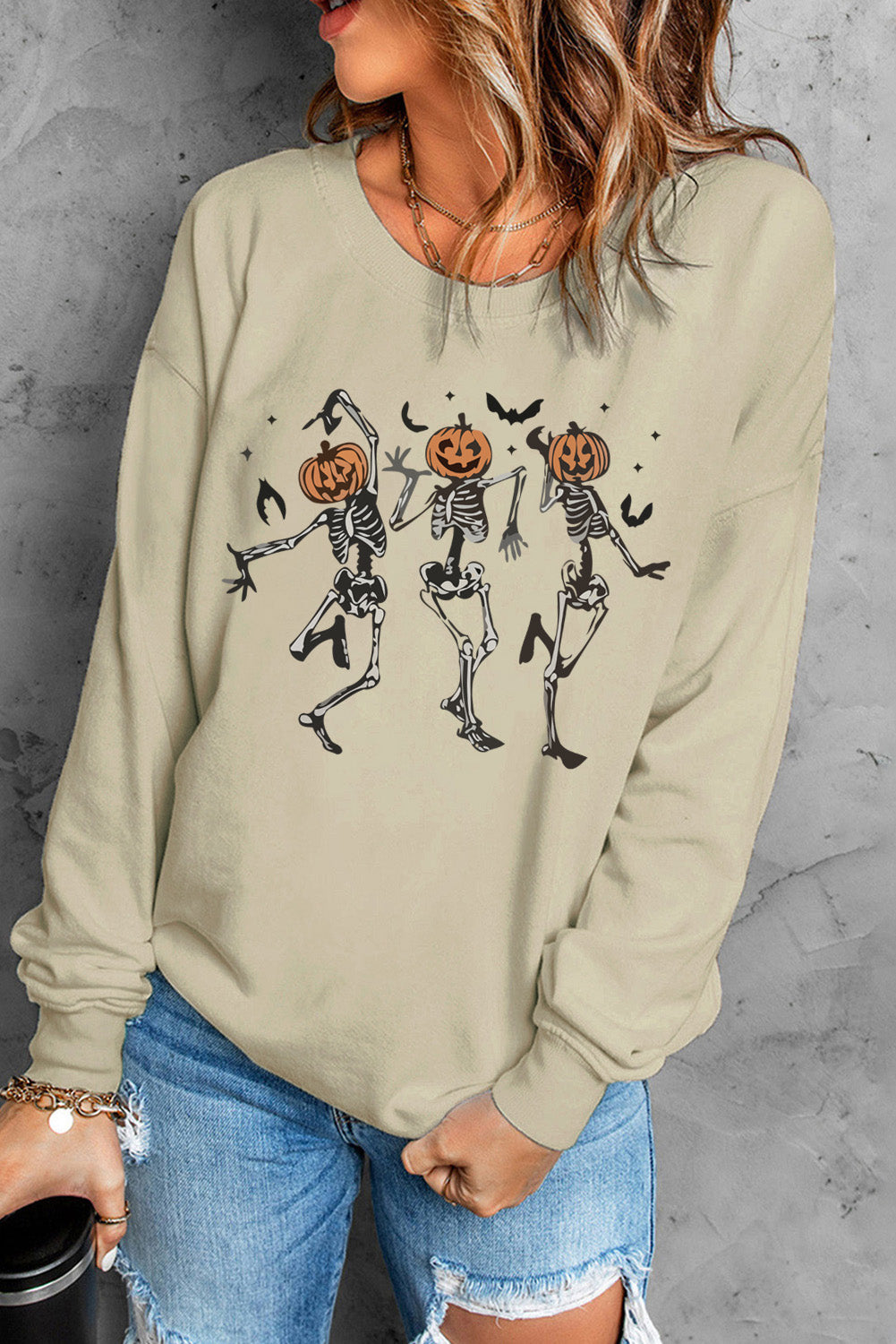 Skeleton Pumpkin Sweatshirt