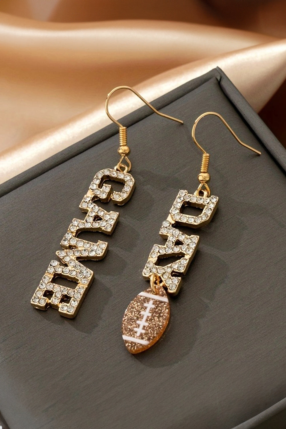 GAMEDAY Rhinestone Dangle Earrings