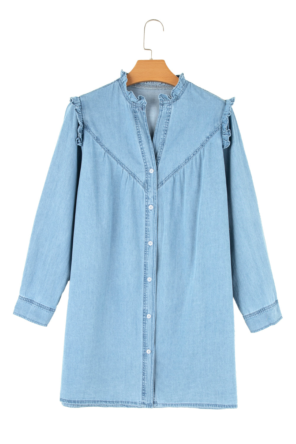 Denim Frill Dress