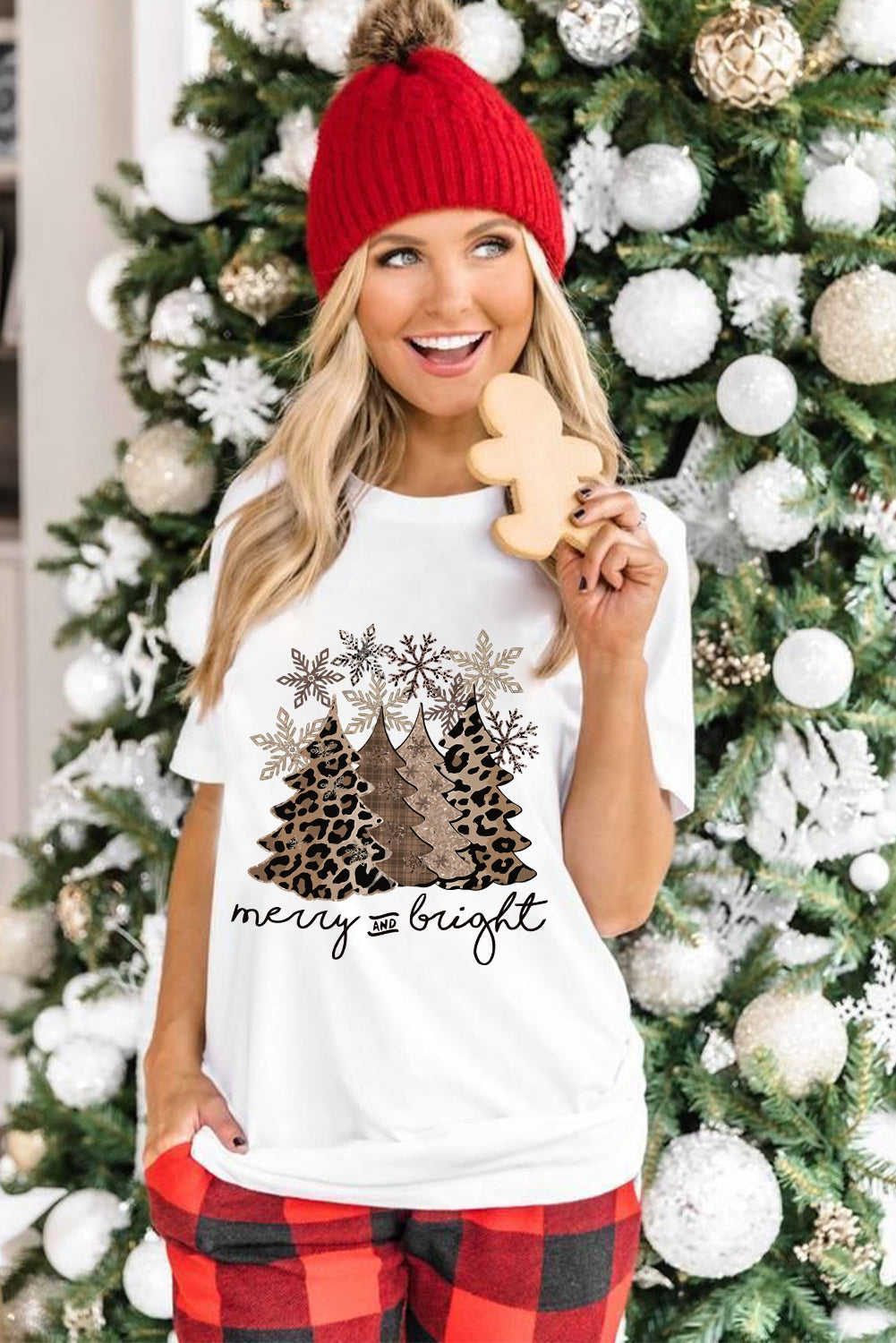 Leopard Christmas Tree Tee