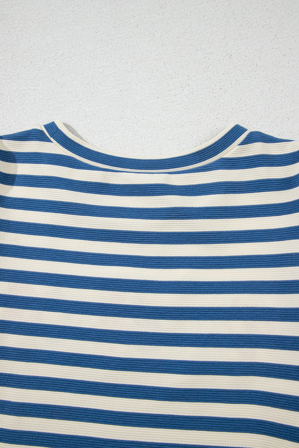 Blue Stripe America Puff Sleeve T-shirt