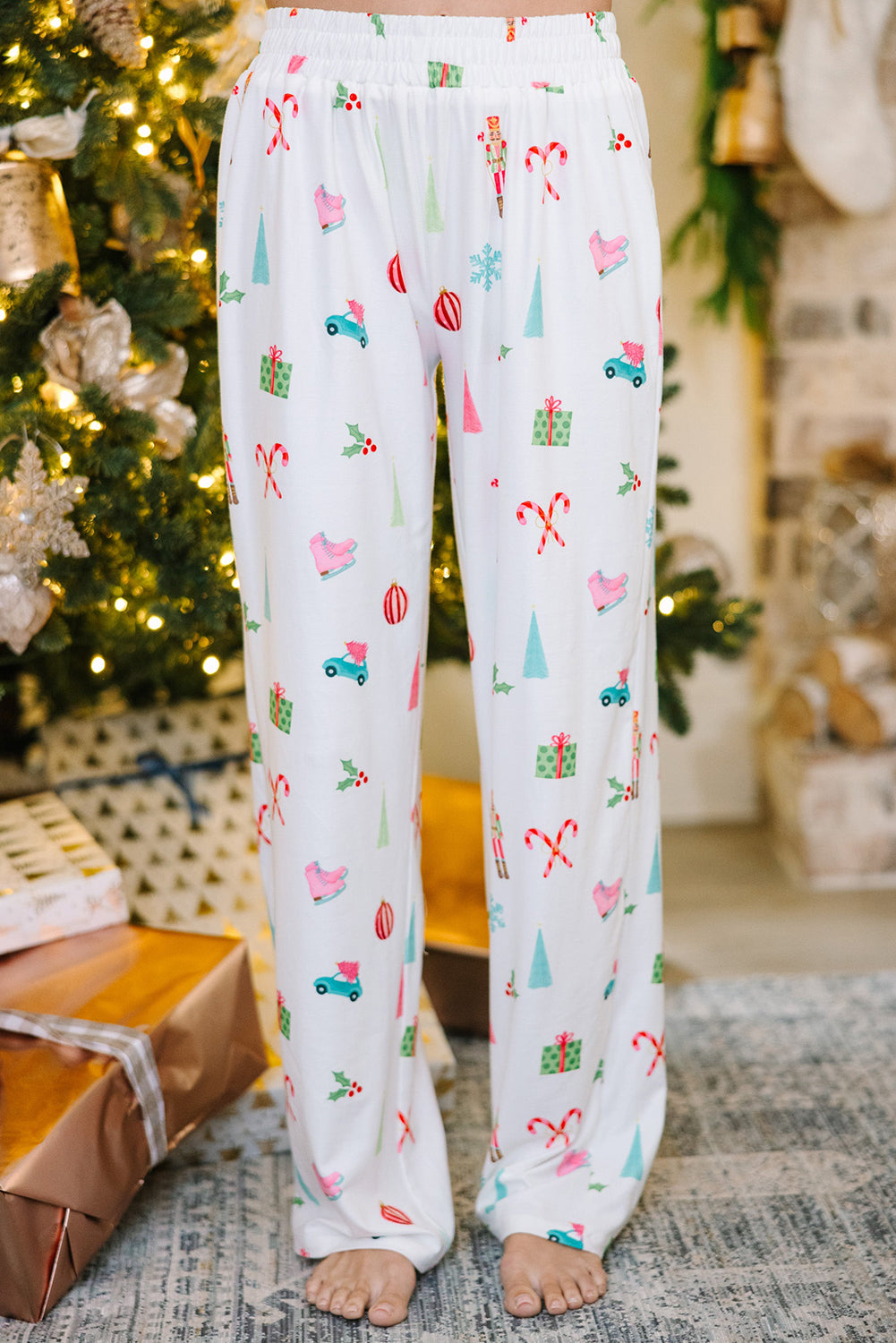 White Christmas Pajama Set