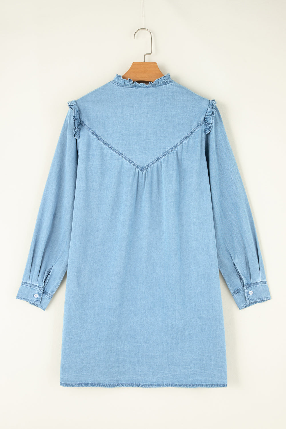 Denim Frill Dress