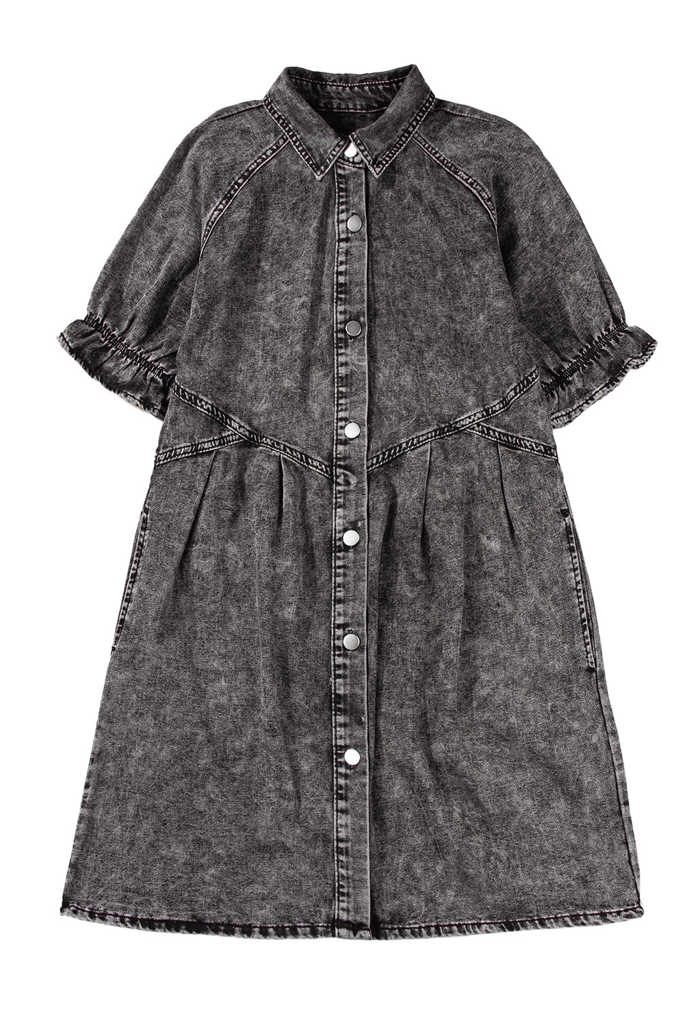 Mineral Washed Denim Dress