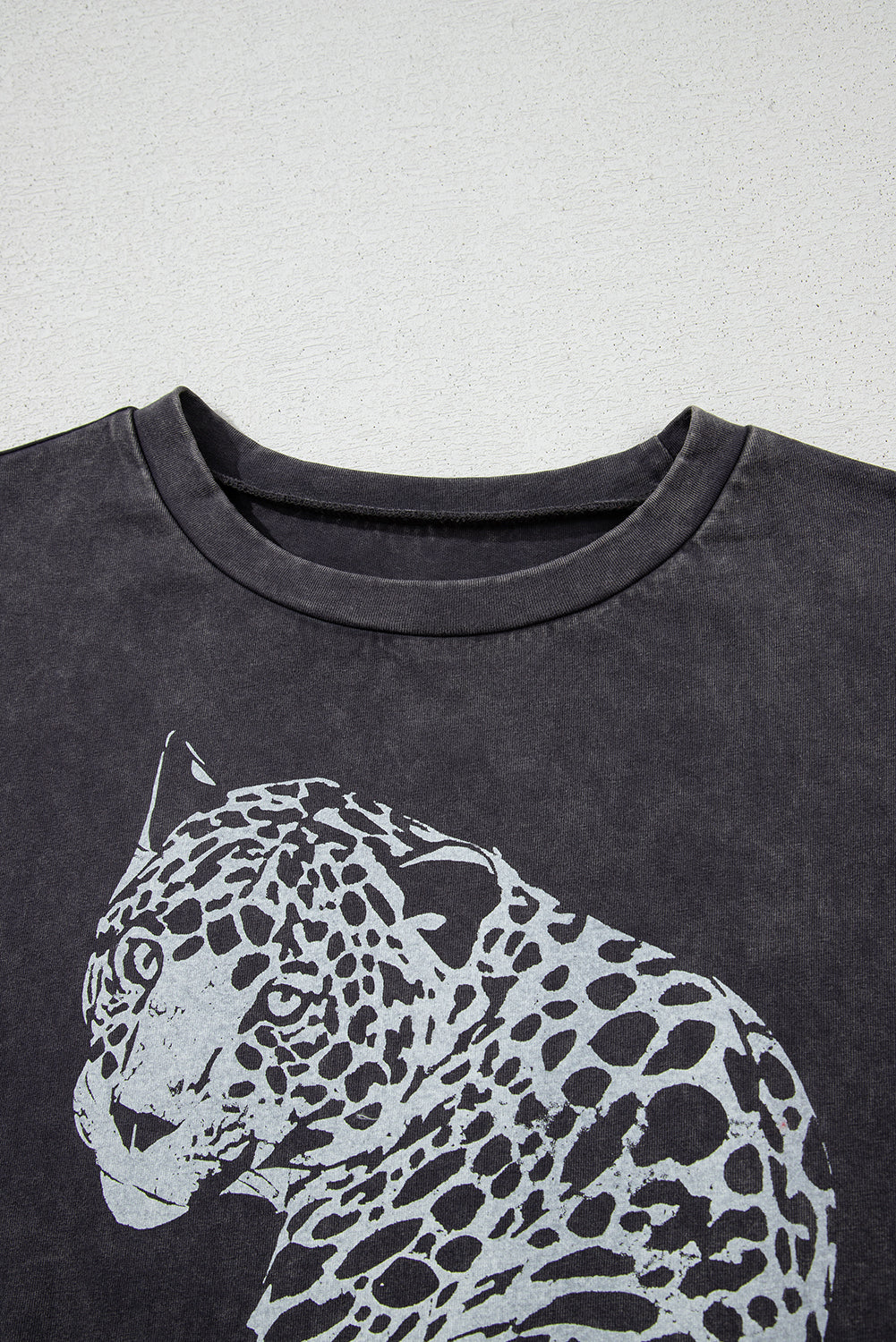 Vintage Cheetah Print Mineral Washed Tee