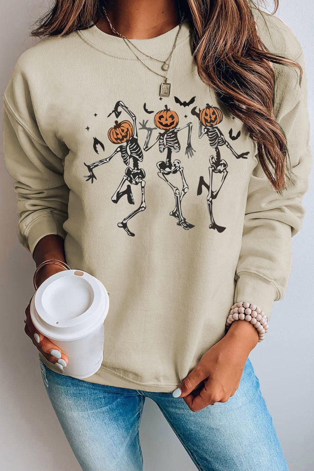 Skeleton Pumpkin Sweatshirt