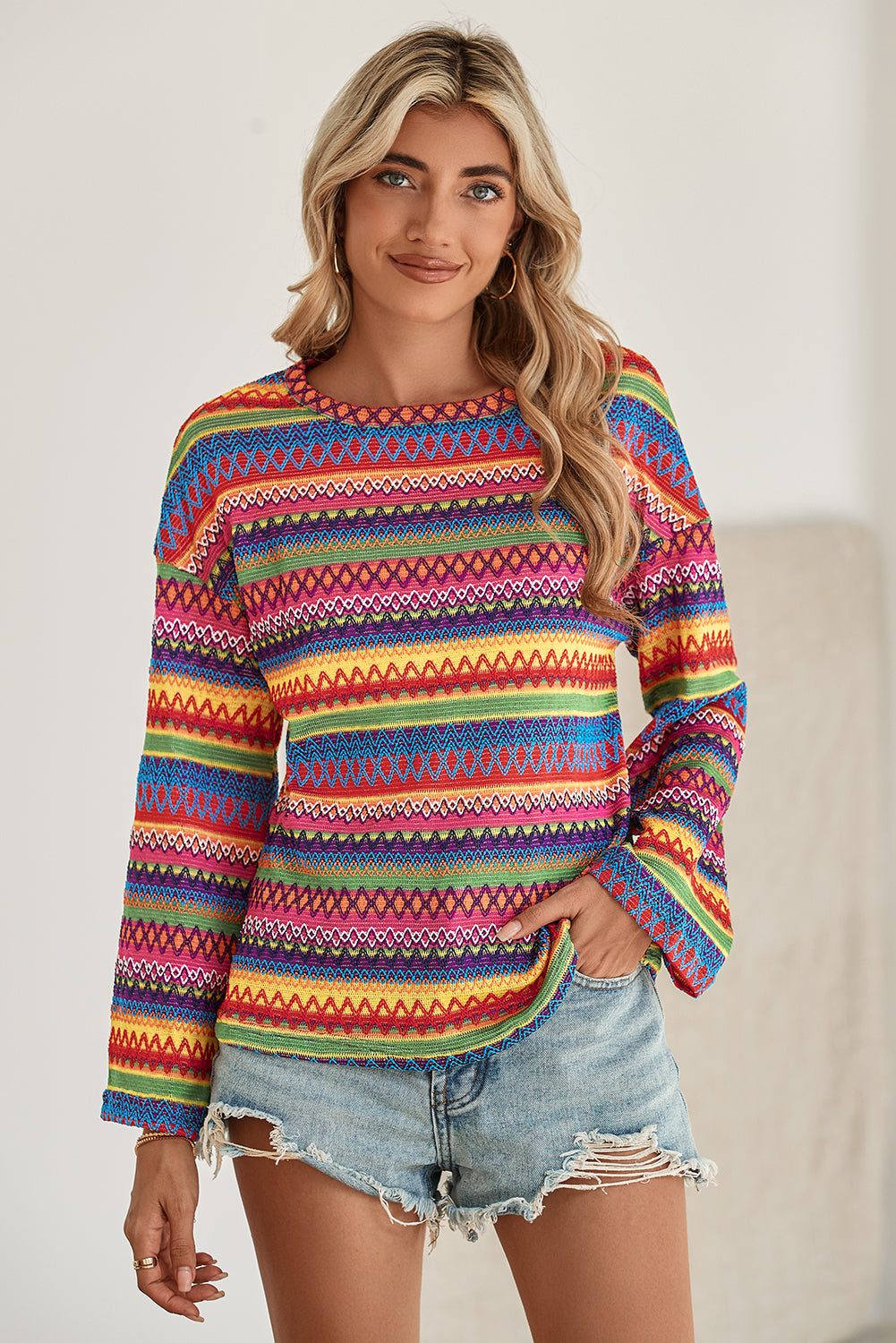 Drop Shoulder Lightweight Sweater