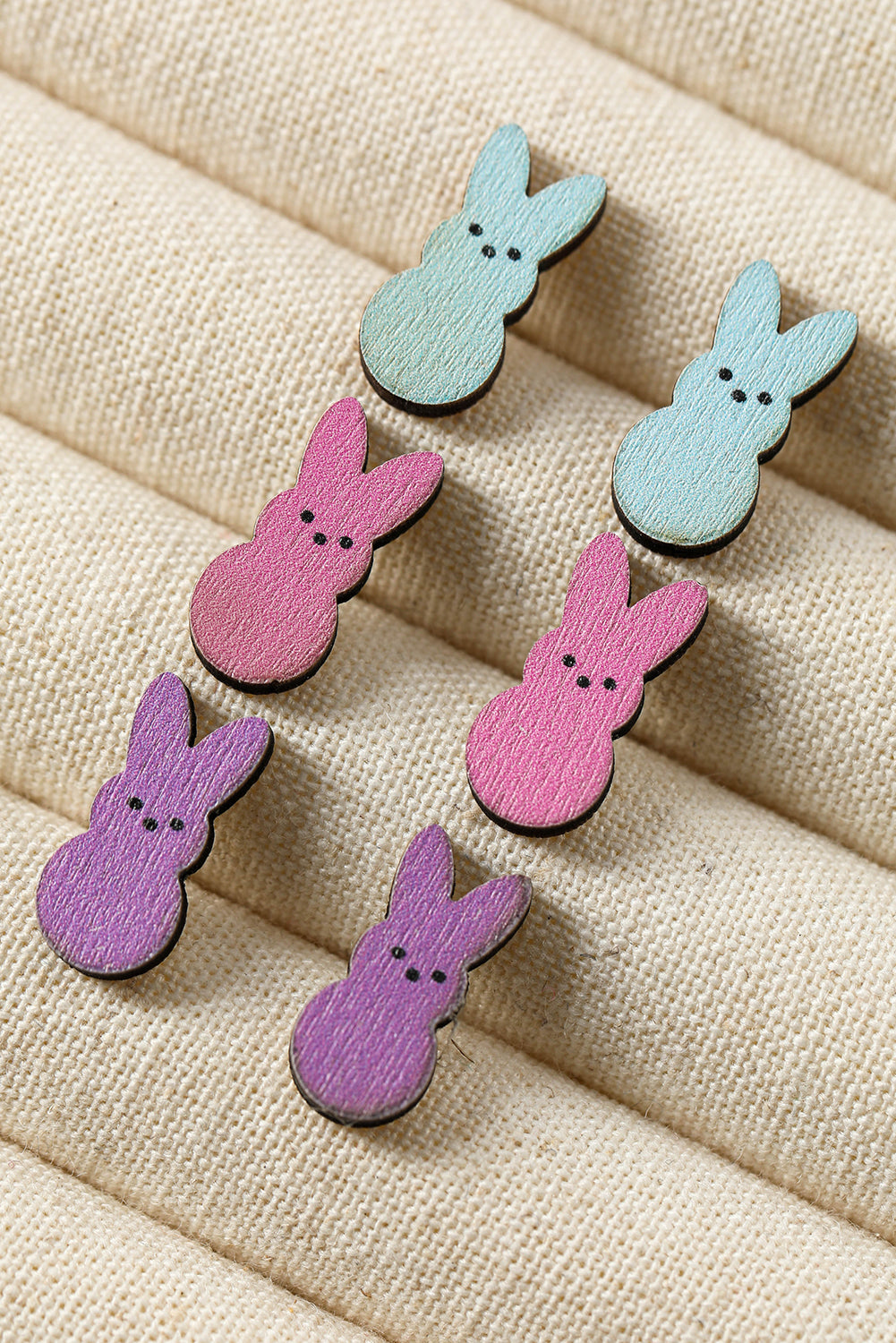 Marshmallow Easter Bunny Earring Set