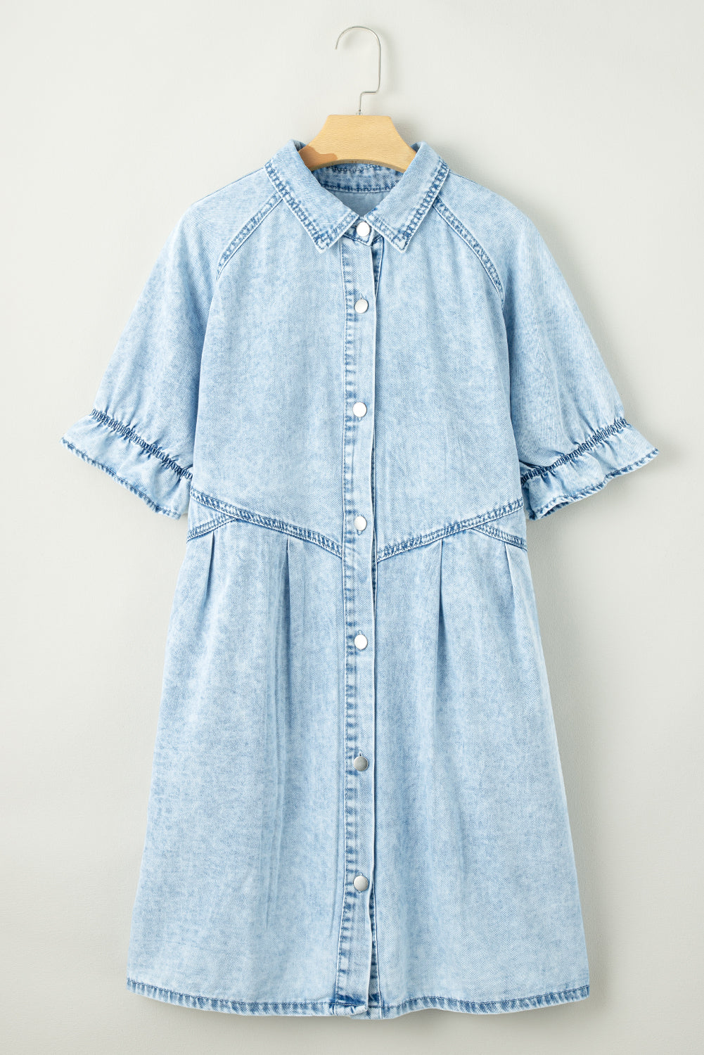 Mineral Washed Denim Dress