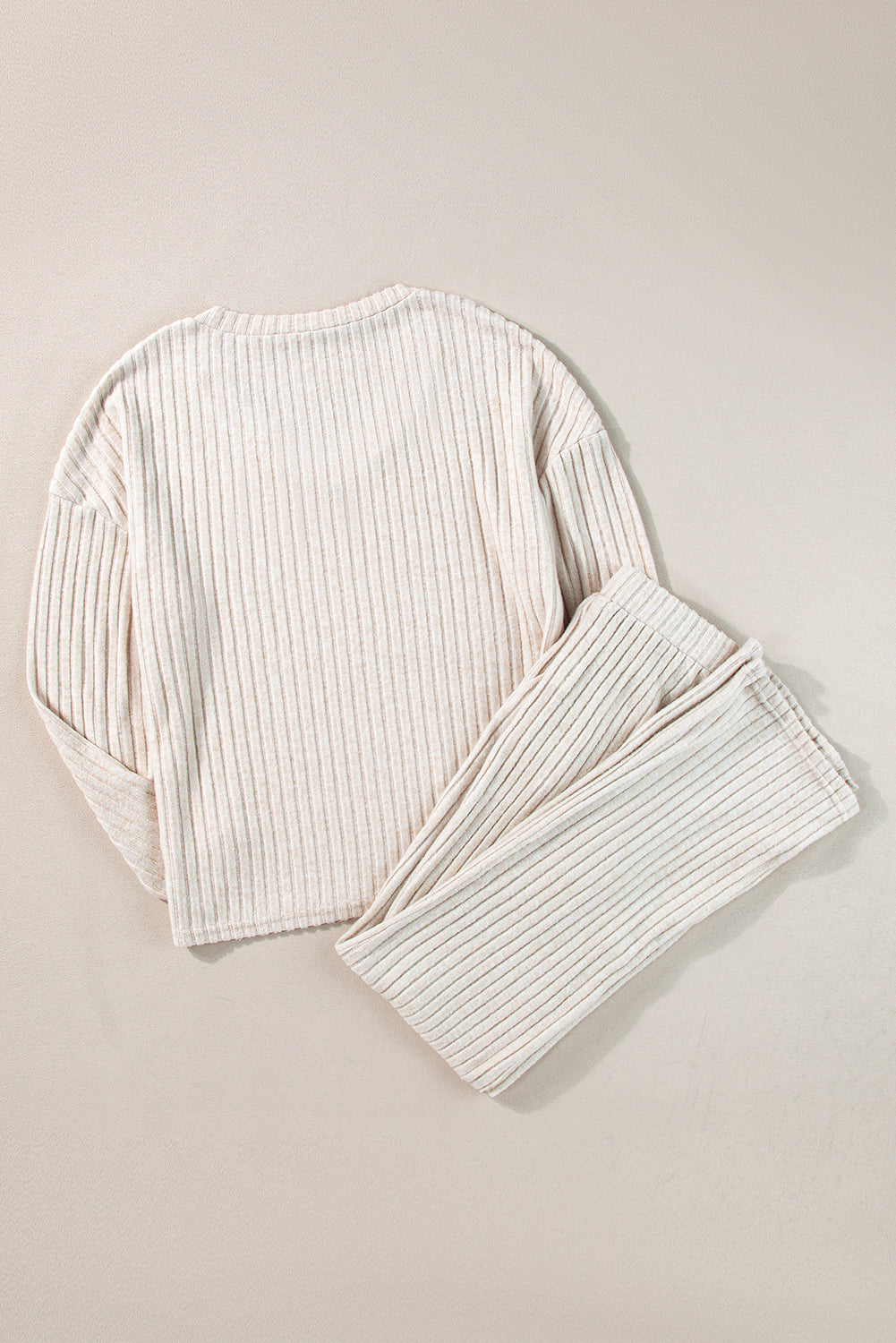 Slouchy Ribbed Knit Loungewear Set