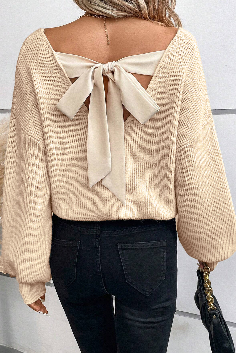 Bow Back Sweater