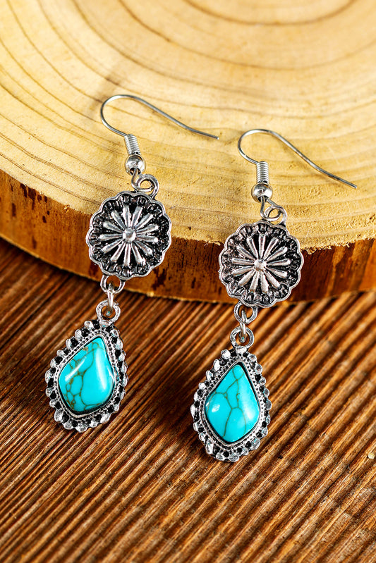 Teardrop Turquoise Earrings