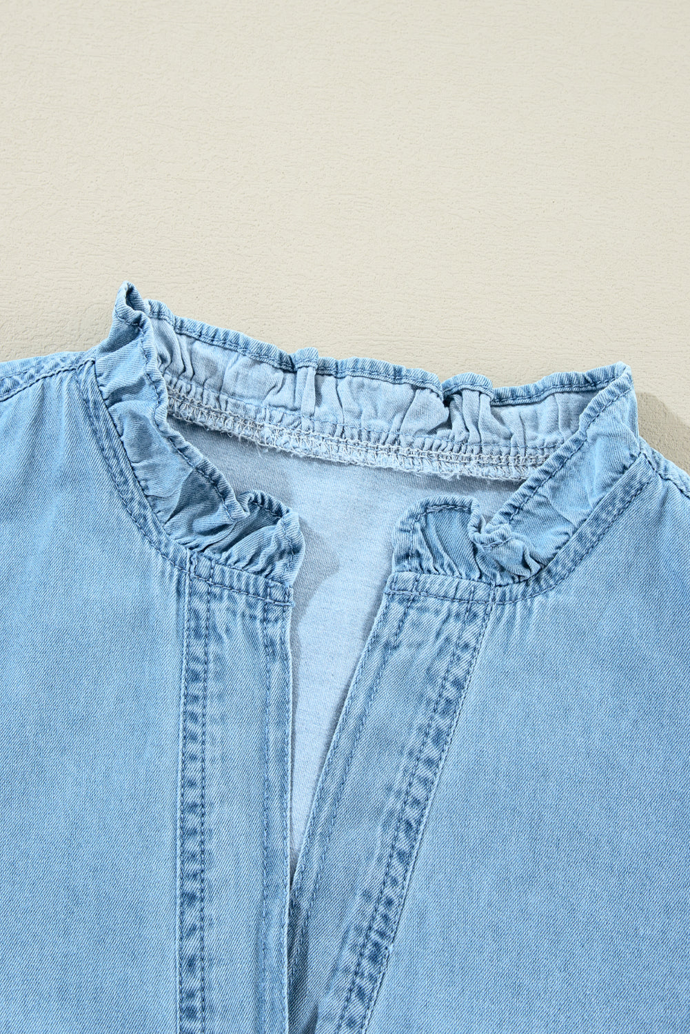 Denim Frill Dress