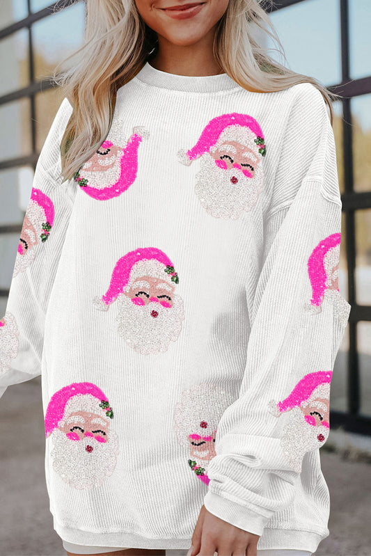 Sequin Santa Claus Sweatshirt