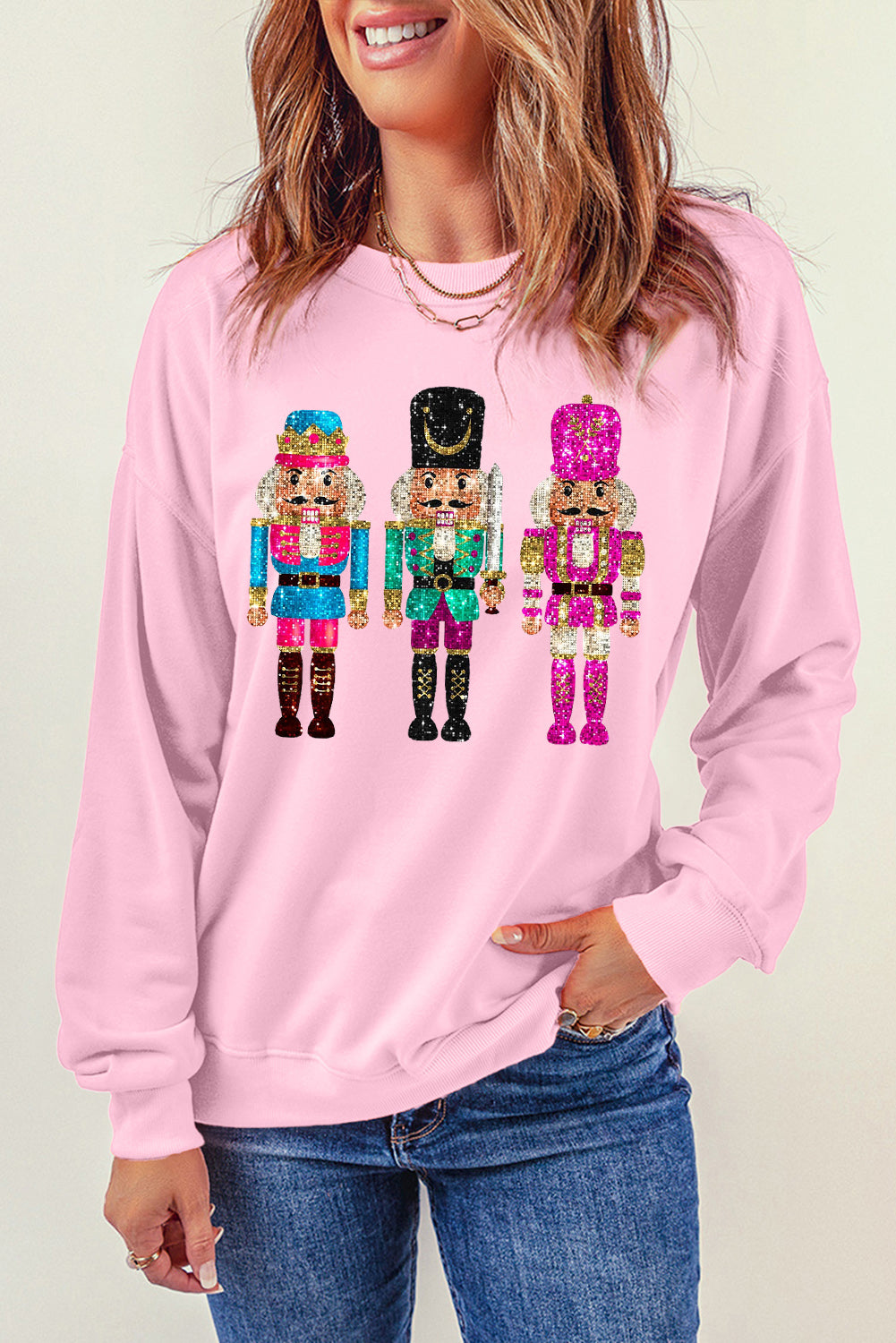 Nutcracker Glitter Christmas Sweatshirt