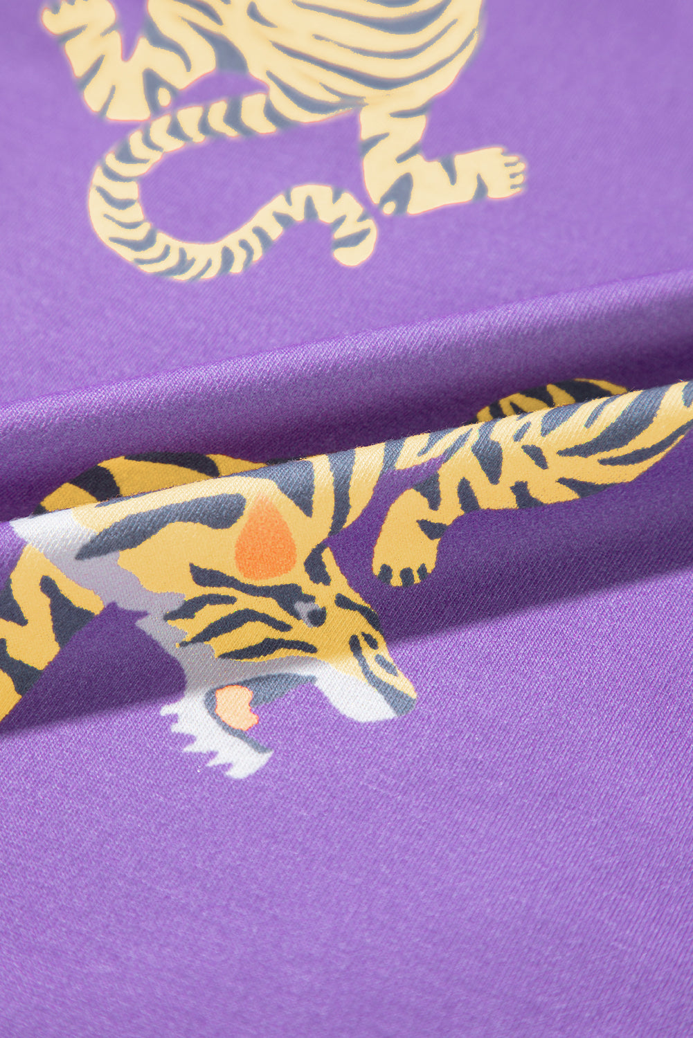 Purple Tiger Loose T Shirt