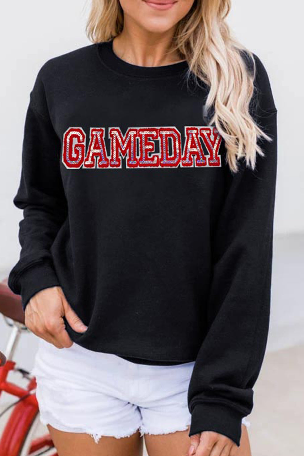 Gameday Sequined Pullover Sweatshirt