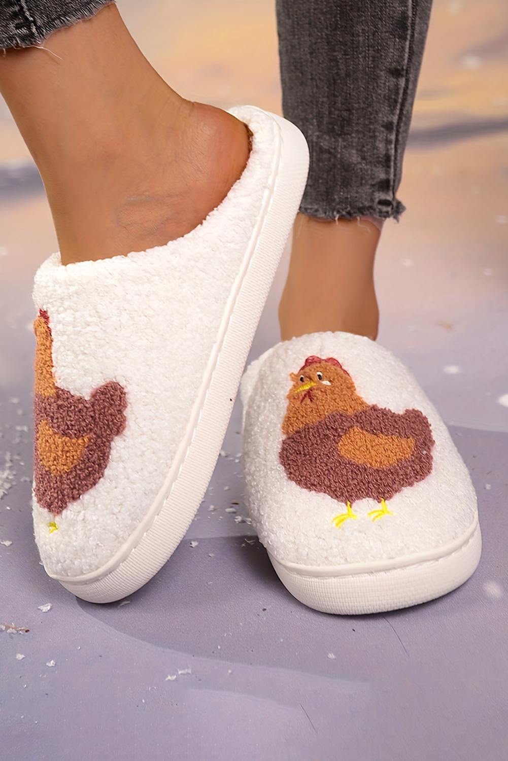 Chicken Fuzzy Winter Slippers