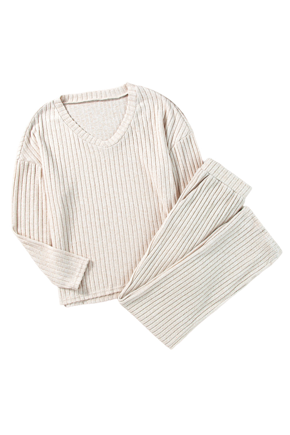 Slouchy Ribbed Knit Loungewear Set