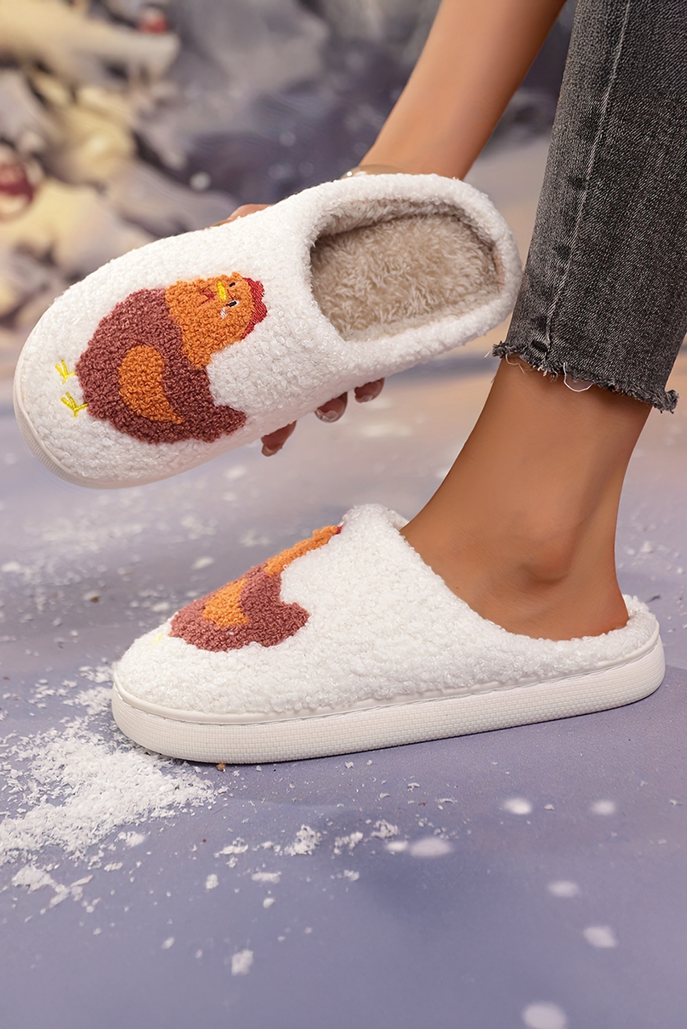 Chicken Fuzzy Winter Slippers