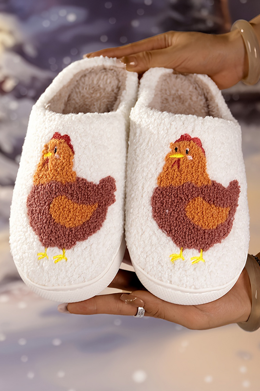 Chicken Fuzzy Winter Slippers