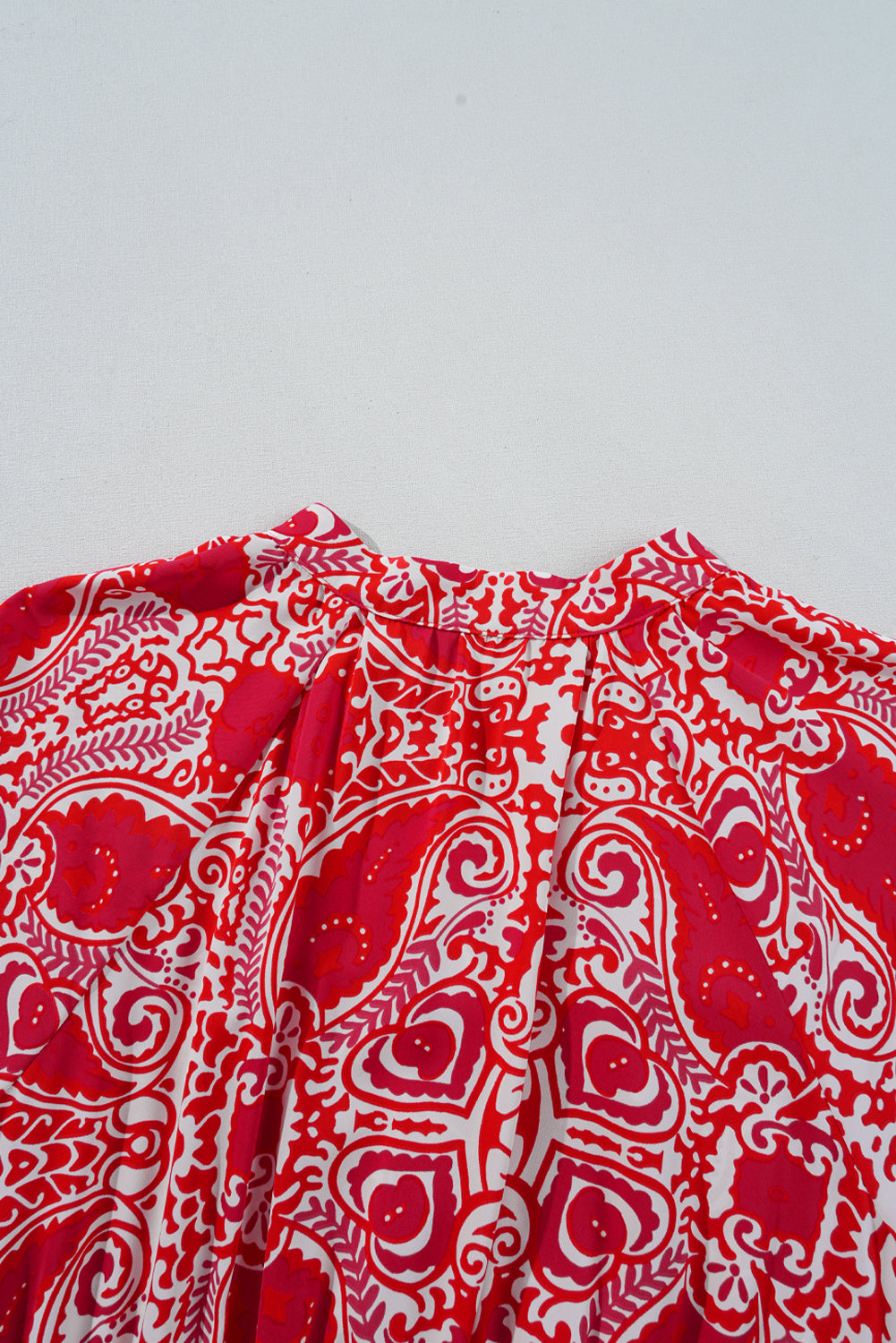 Red Paisley Maxi Dress