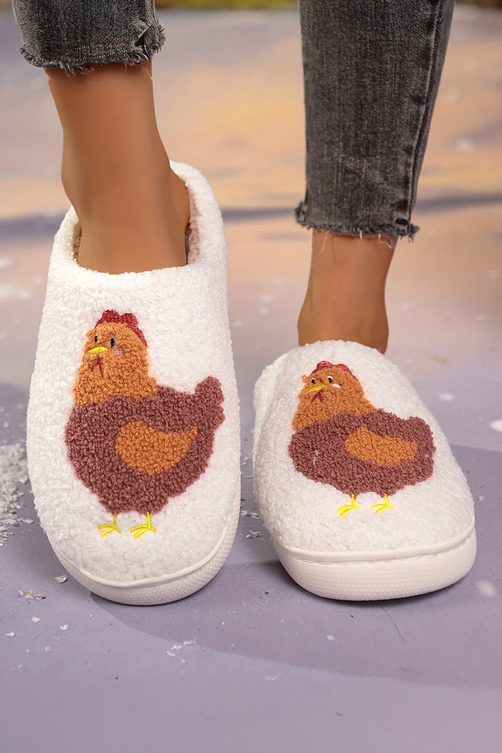 Chicken Fuzzy Winter Slippers