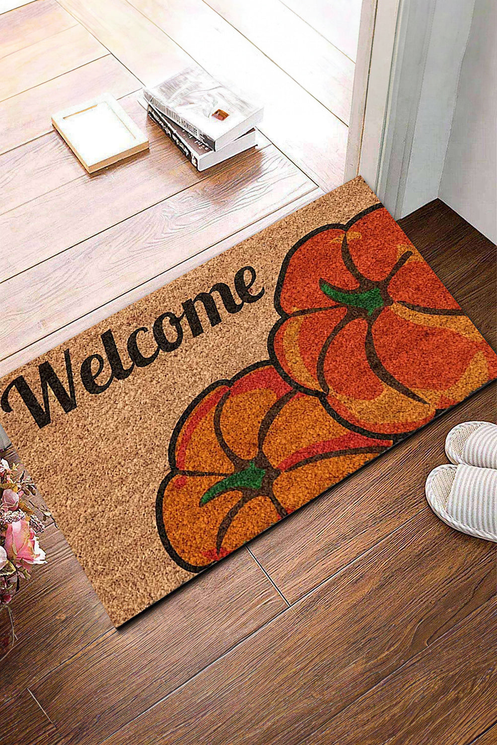 Orange 40*60cm Pumpkin Welcome Door Mat