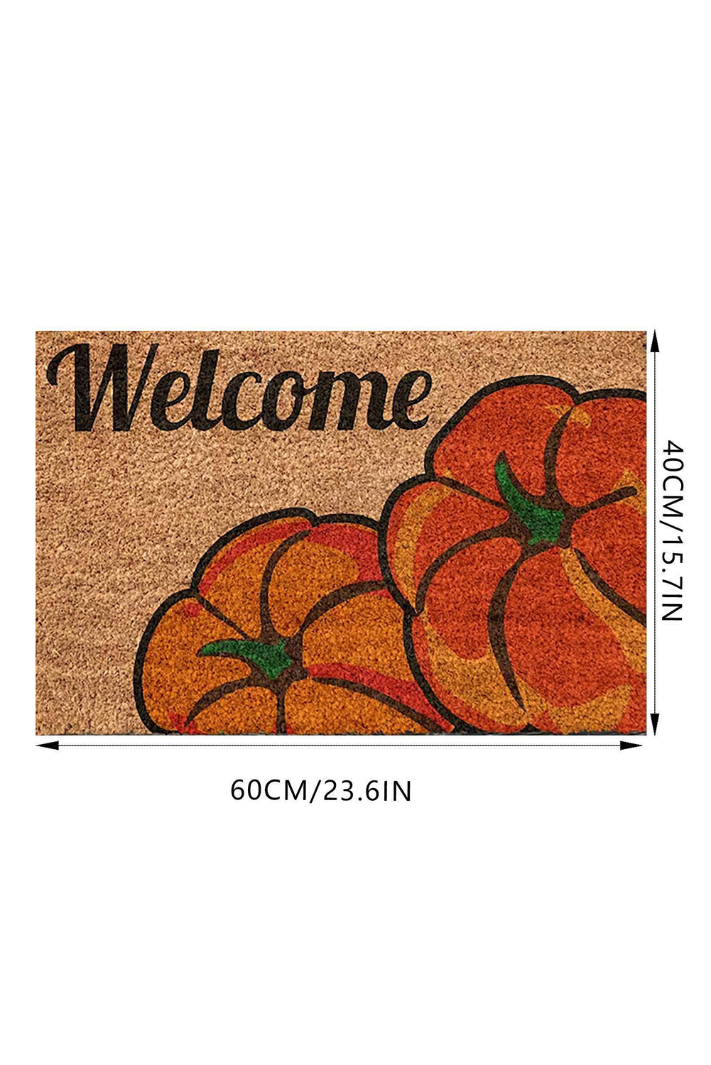 Orange 40*60cm Pumpkin Welcome Door Mat