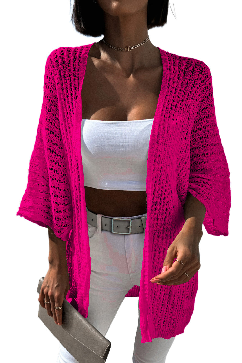 Bracelet Sleeve Kimono Cardigan