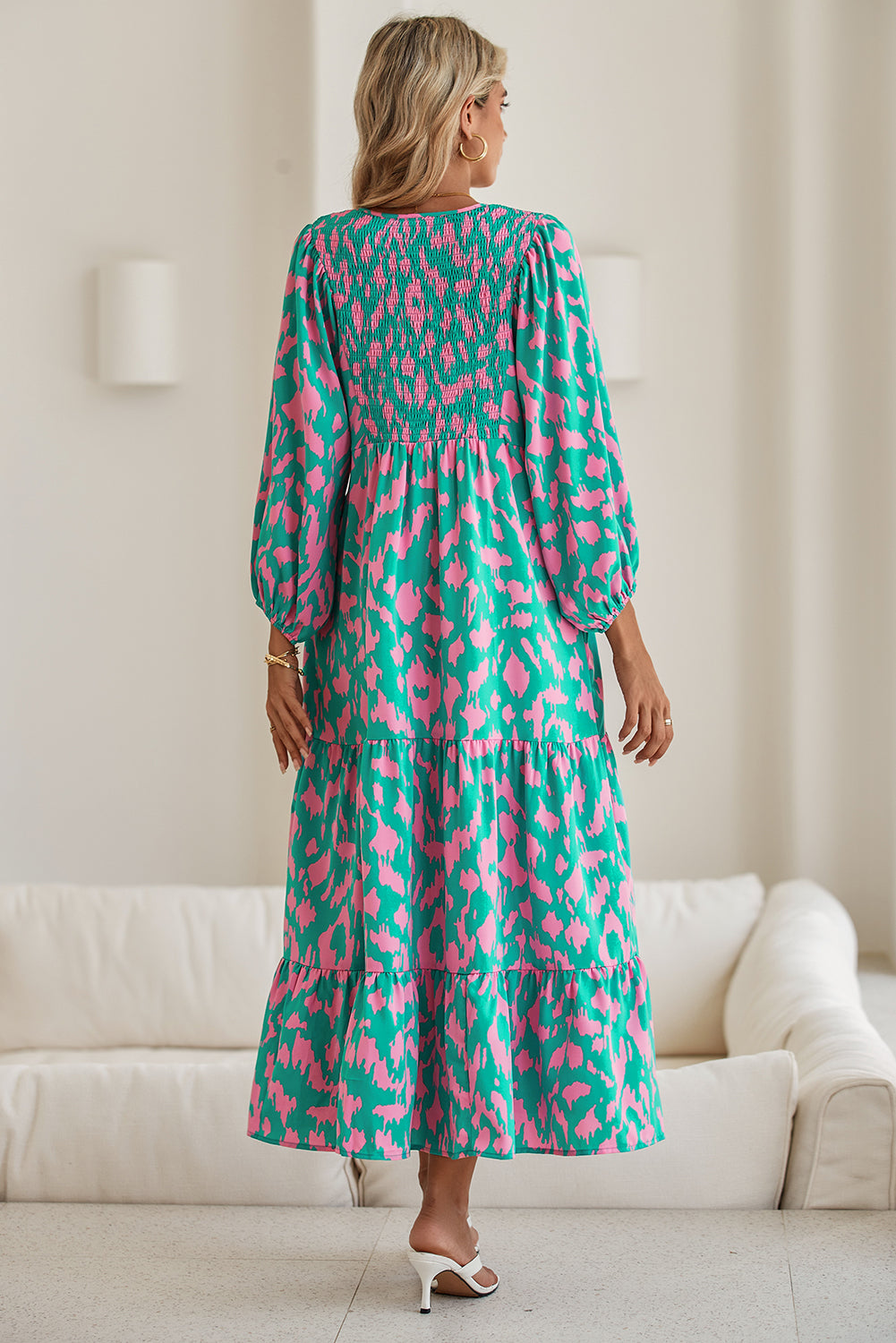 Abstract Maxi Dress