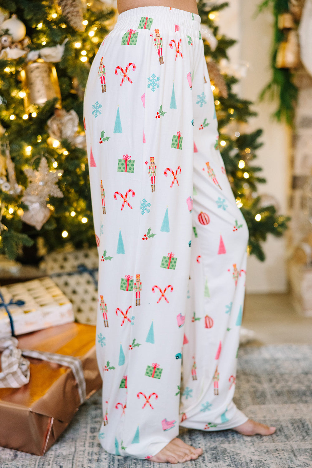 White Christmas Pajama Set