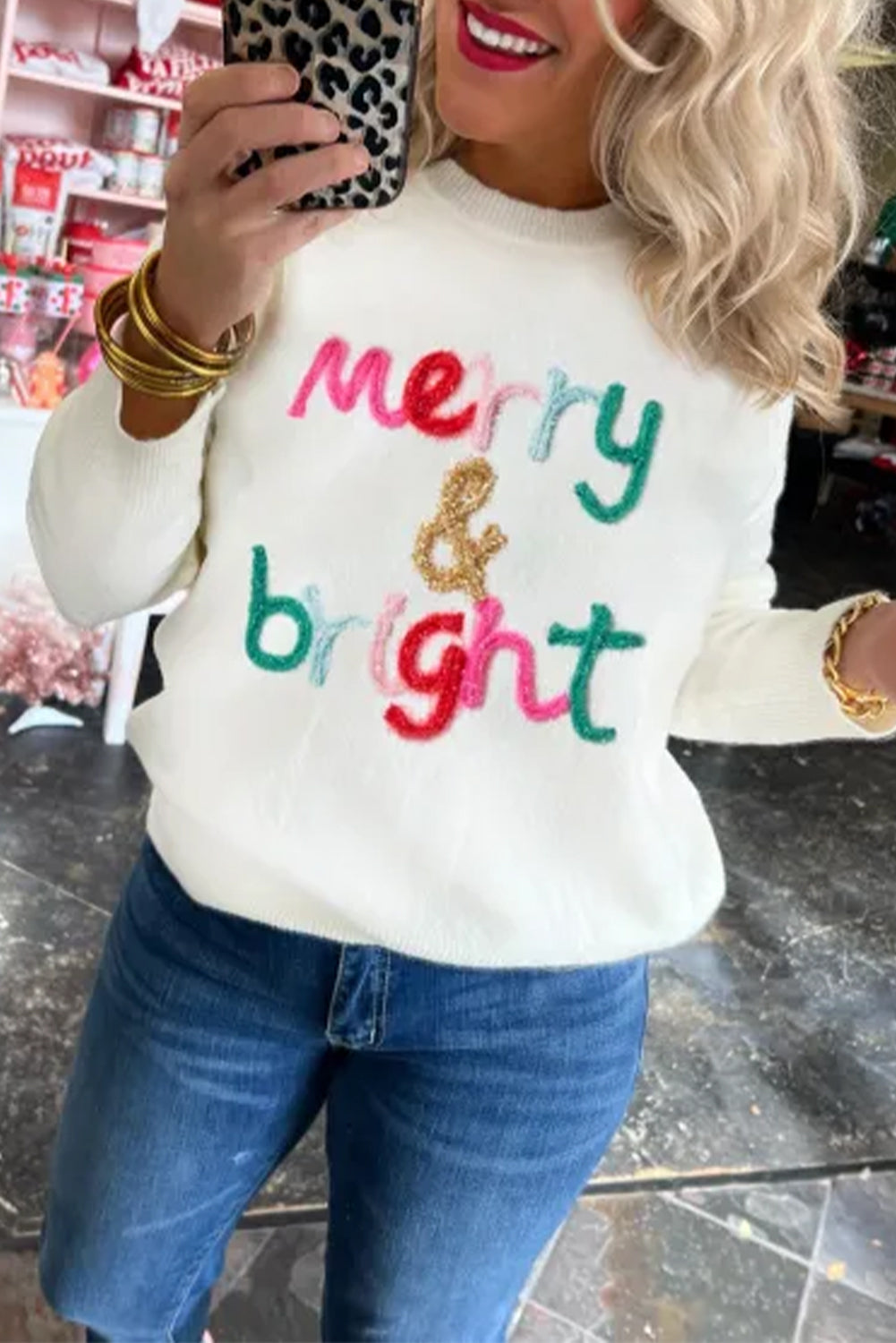 Merry & Bright Christmas Sweater