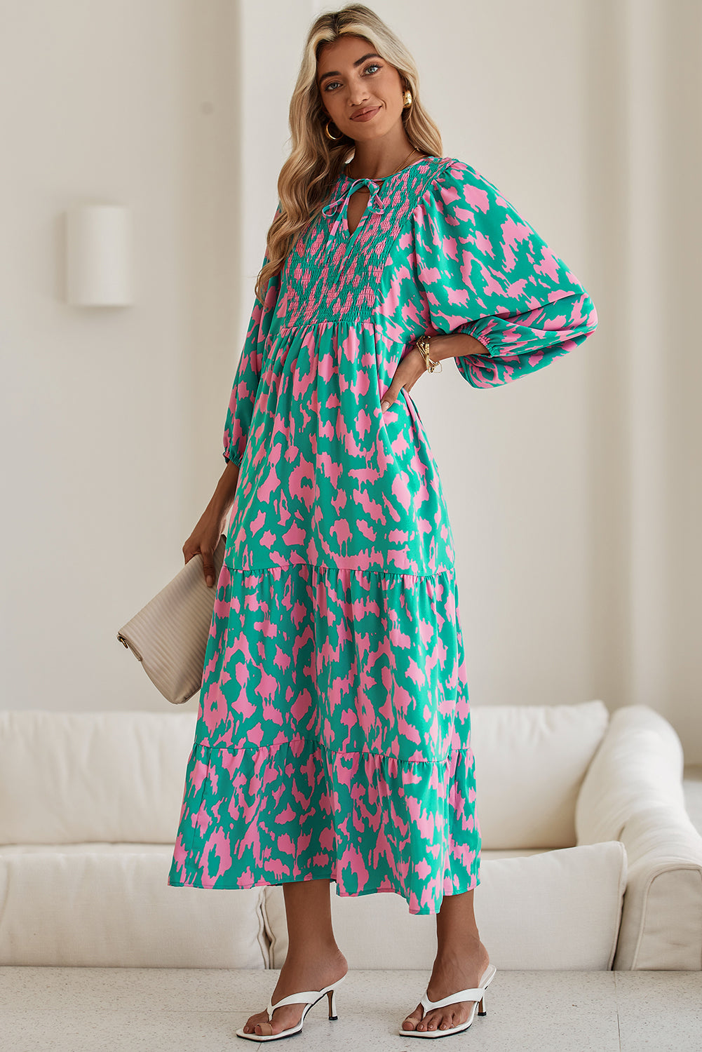 Abstract Maxi Dress