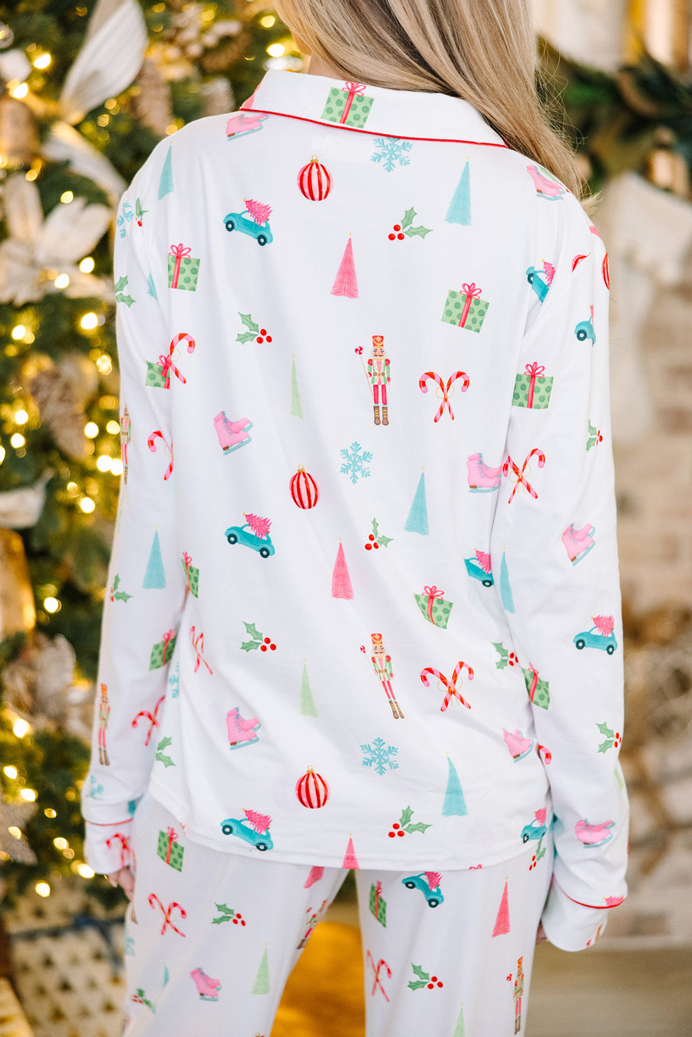 White Christmas Pajama Set