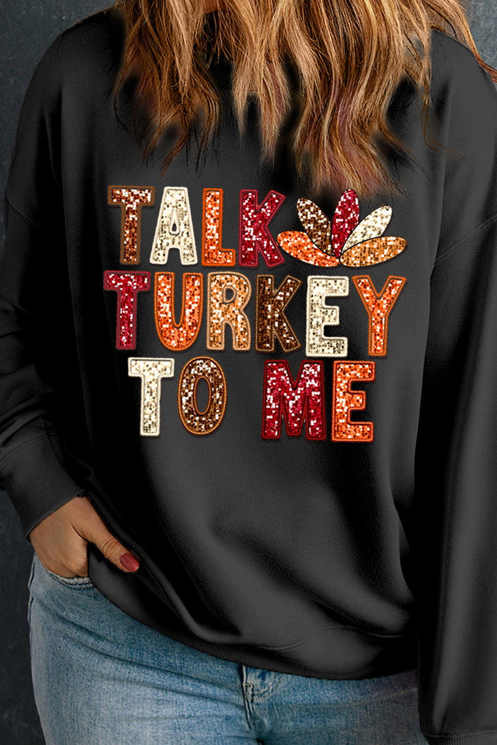 Talk Turkey To Me Sweatshirt - Plus