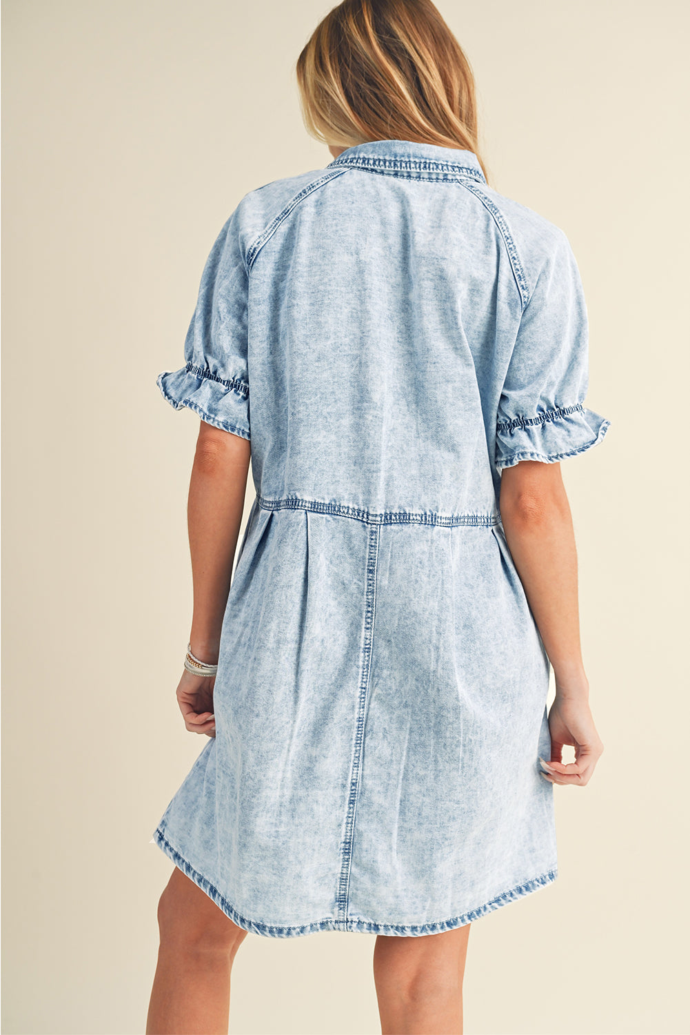 Mineral Washed Denim Dress