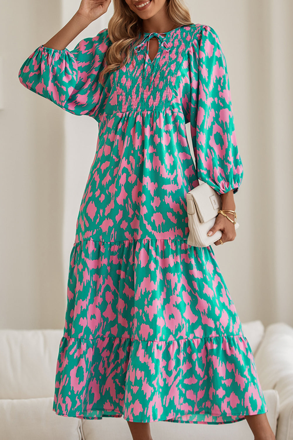 Abstract Maxi Dress