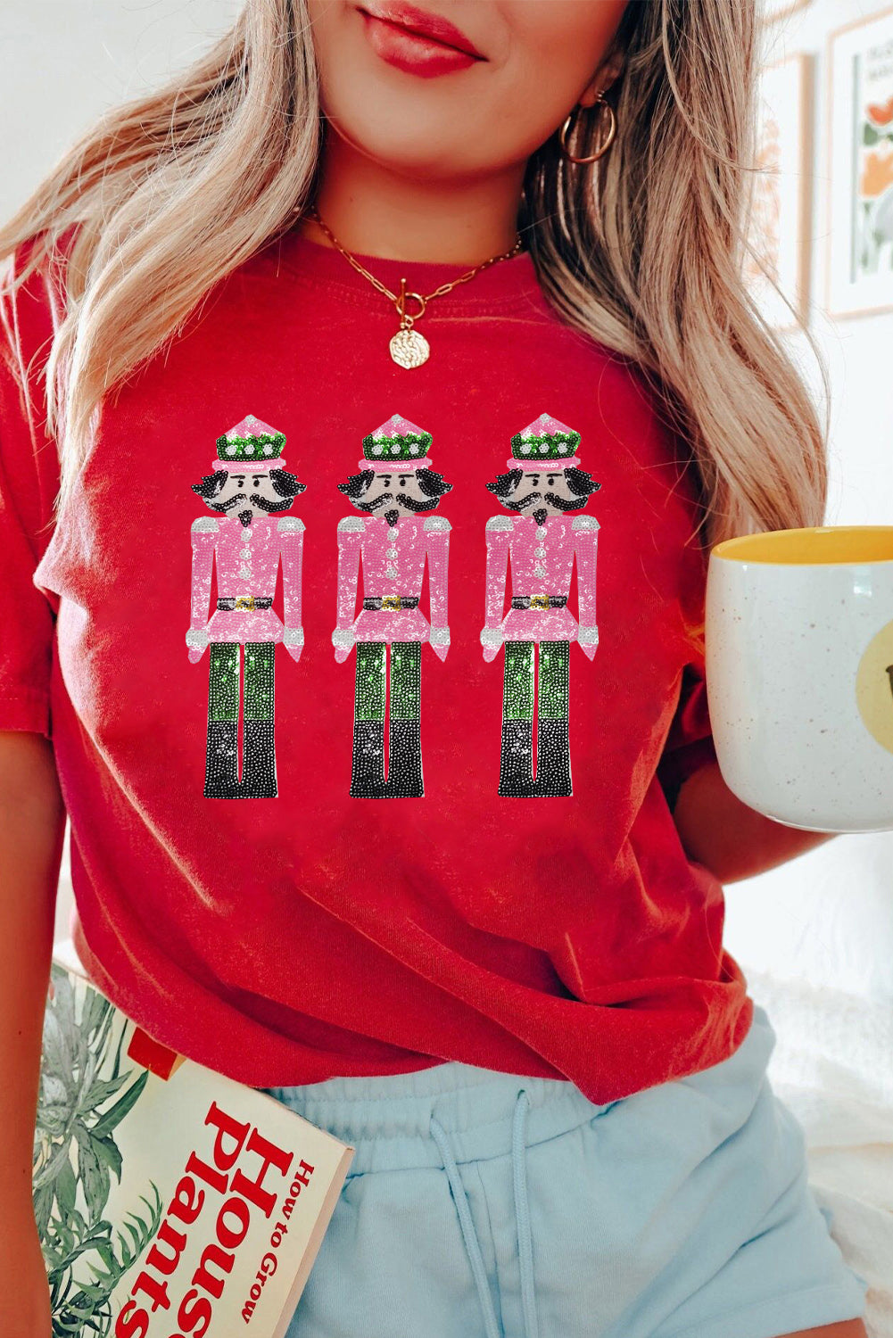 Red Sequin Nutcracker Tee