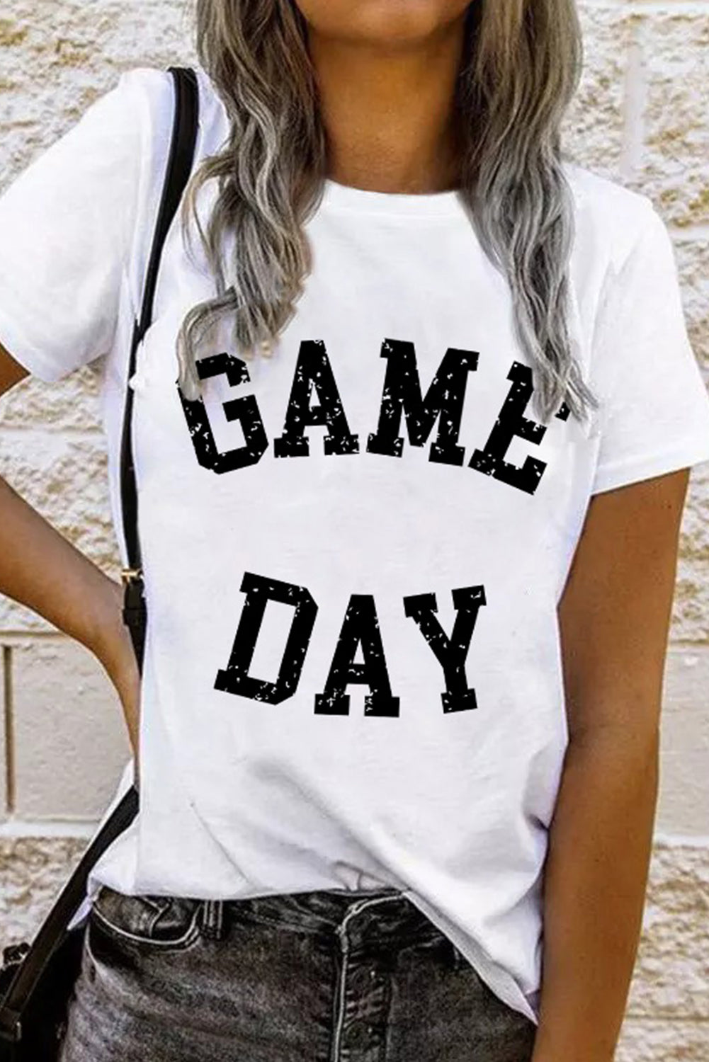 Gameday Crewneck Graphic T Shirt