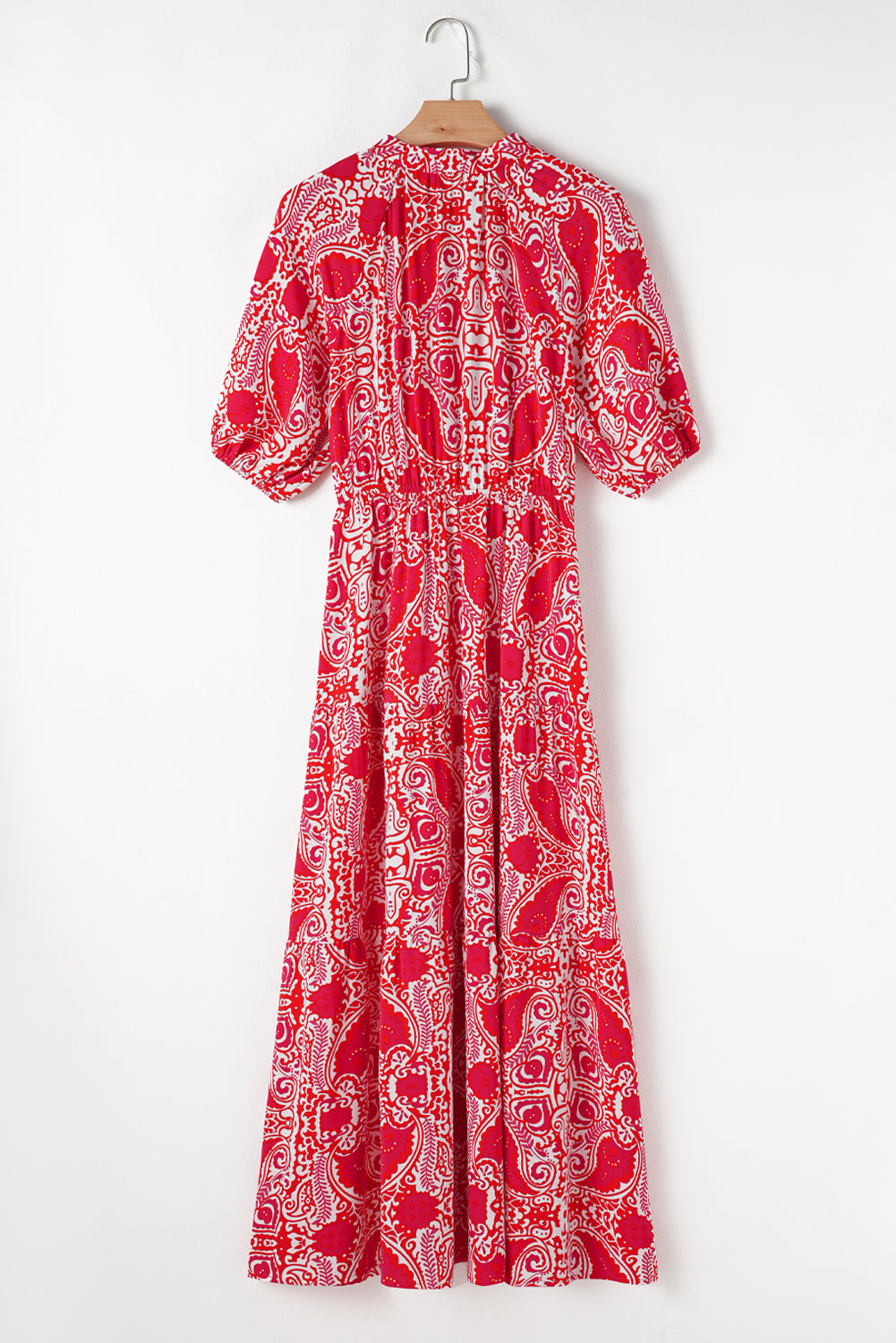 Red Paisley Maxi Dress