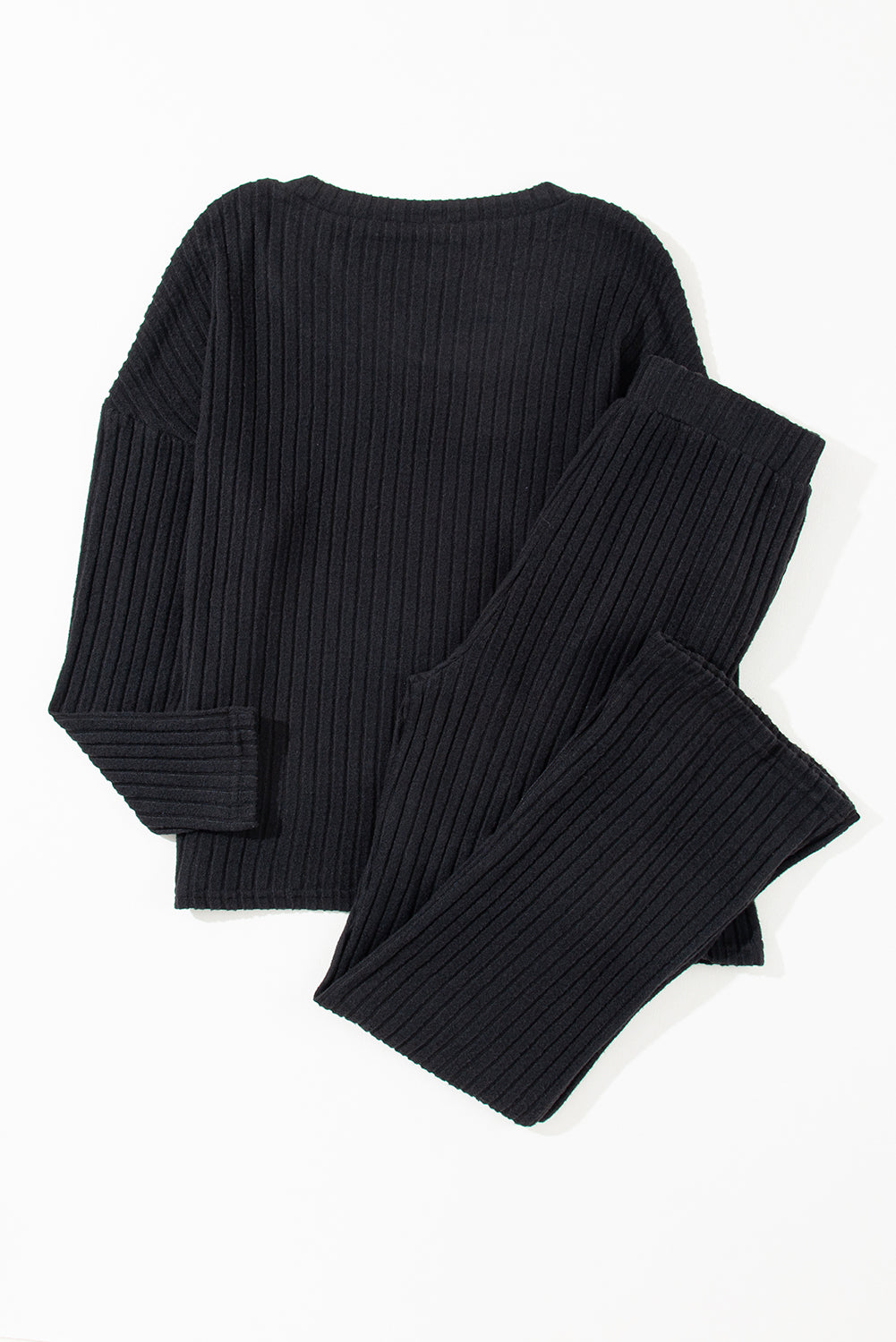 Slouchy Ribbed Knit Loungewear Set