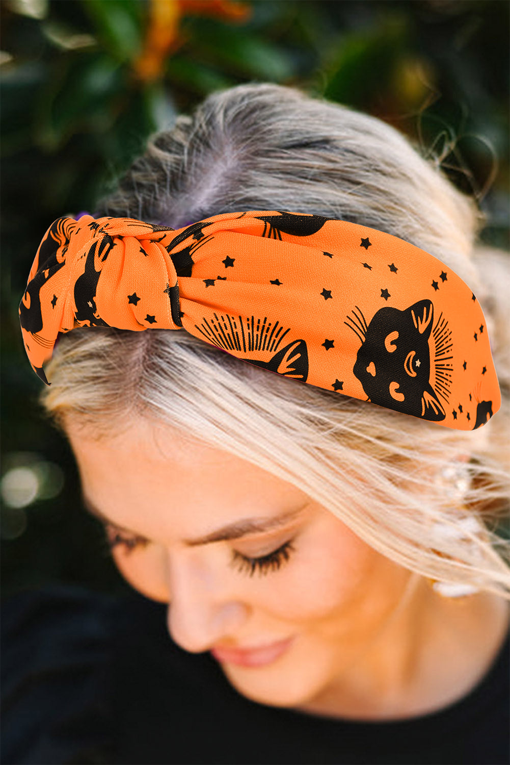 Halloween Plaid Print Knotted Headband