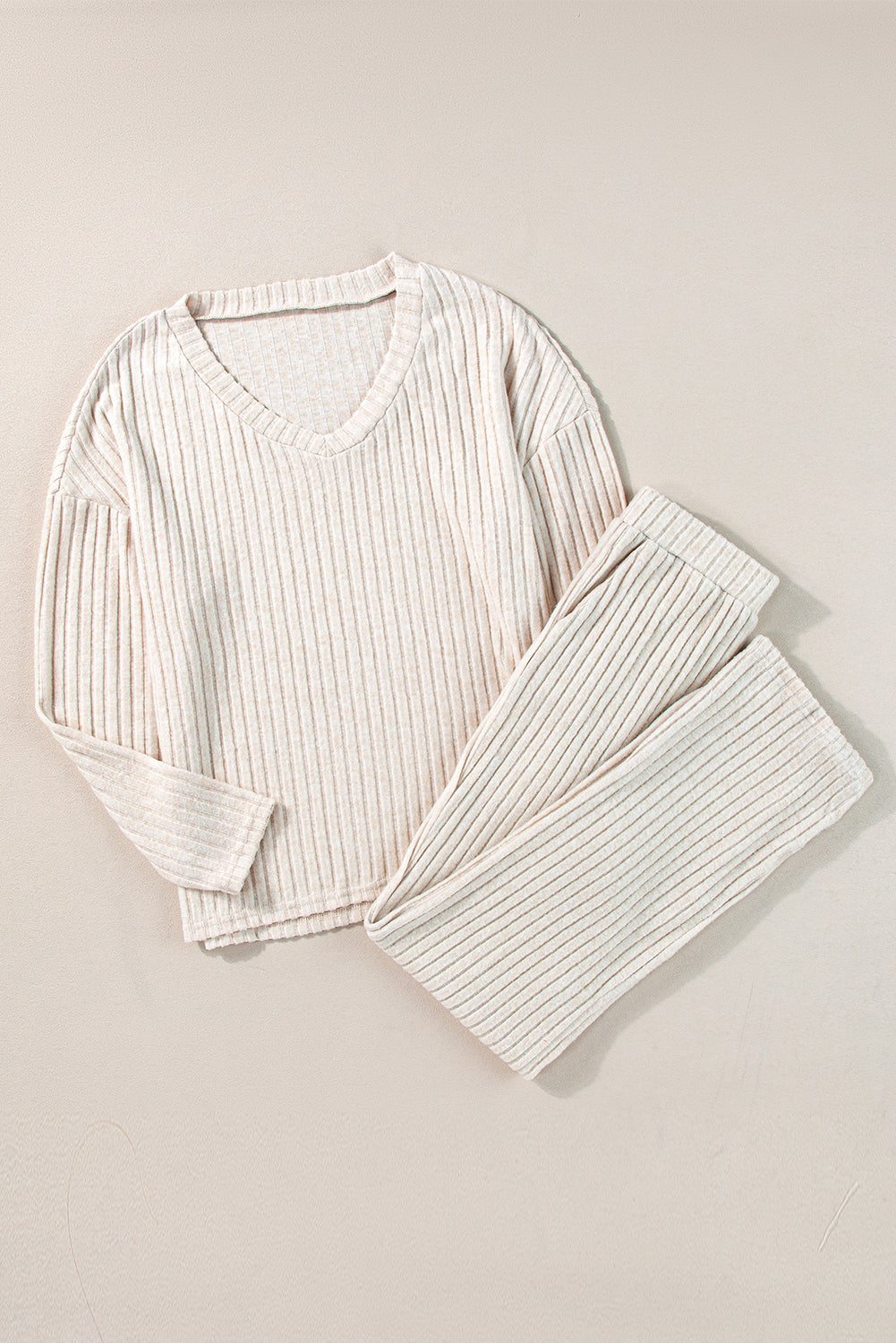 Slouchy Ribbed Knit Loungewear Set