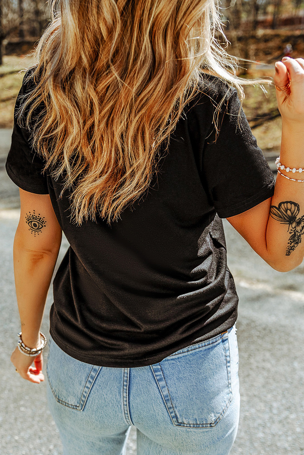 Black Sequin Basketball Game Day T Shirt